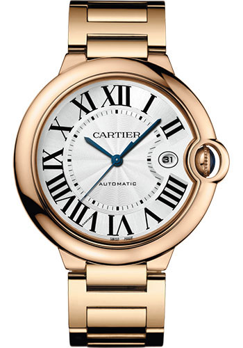 cartier ballon bleu rose gold watch price