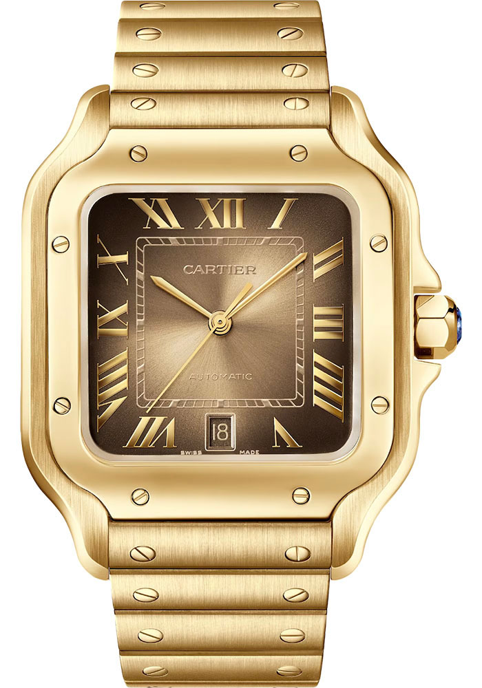 Cartier Watches - Santos de Cartier Large - Yellow Gold - Style No: WGSA0095