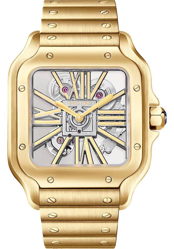 Cartier Watches - Santos de Cartier Large - Yellow Gold - Style No: WHSA0042