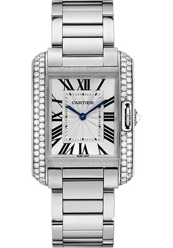 Cartier WT100028 Tank Anglaise White 