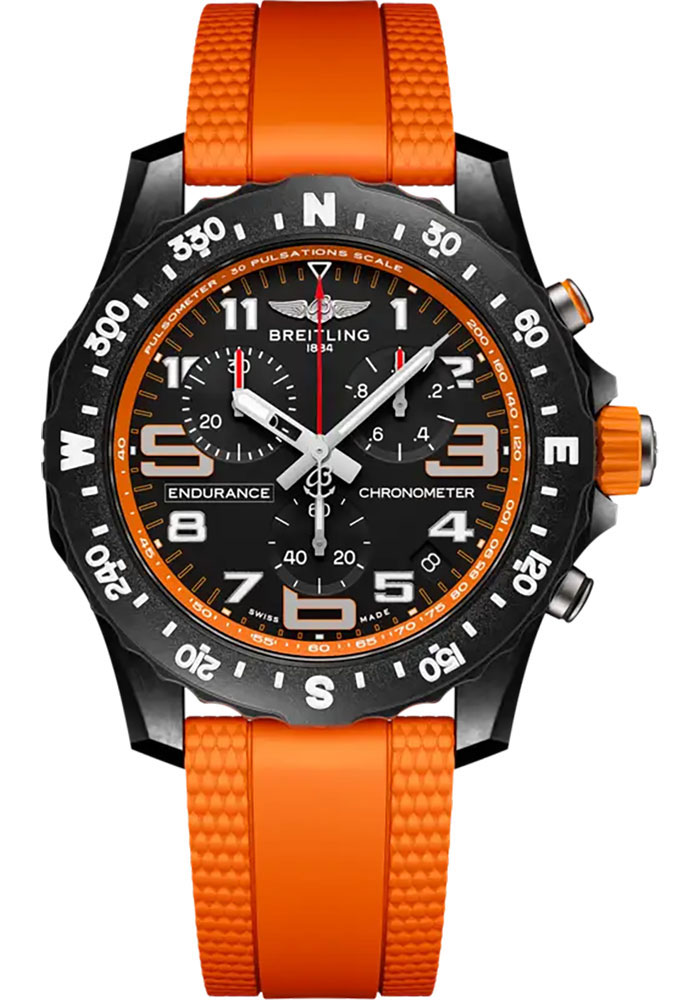 Breitling Watches - Endurance Pro 44mm - Breitlight - Rubber Strap - Tang Buckle - Style No: X82310A51B1S2