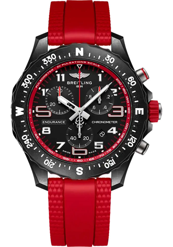 Breitling Watches - Endurance Pro 38mm - Breitlight - Rubber Strap - Tang Buckle - Style No: X83310D91B2S1