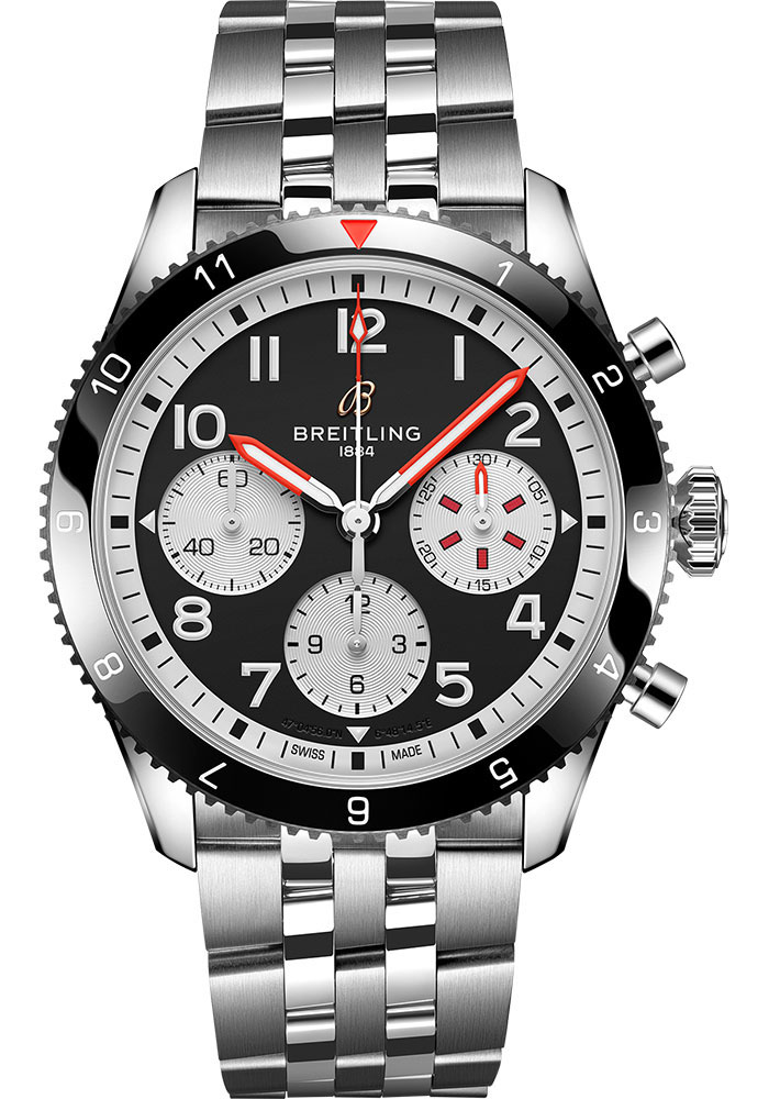 Breitling Watches - Classic AVI Chronograph 42 Stainless Steel - Metal Bracelet - Style No: Y233801A1B1A1
