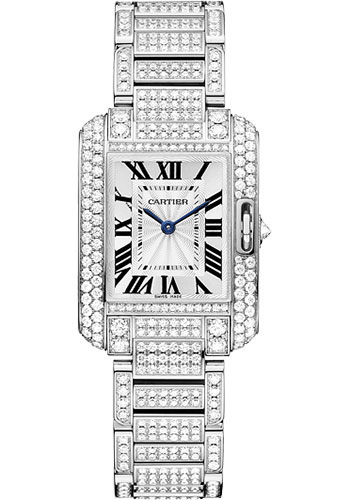 Cartier Tank Anglaise White Gold With 
