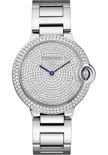 Cartier Watches Ballon Bleu 36mm - White Gold From SwissLuxury