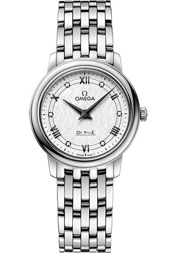 Omega Watches - De Ville Prestige Quartz 27.4 mm - Stainless Steel - Style No: 424.10.27.60.52.002