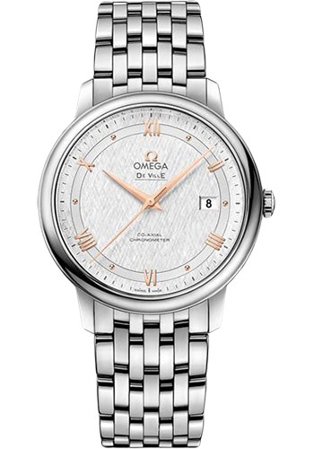 Omega Watches - De Ville Prestige Co-Axial 39.5 mm - Stainless Steel - Style No: 424.10.40.20.02.004