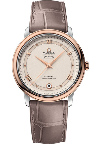 Omega Watches - De Ville Prestige Co-Axial 36.8 mm - Steel And Red Gold - Style No: 424.23.37.20.09.001