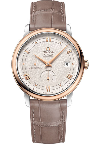Omega Watches - De Ville Prestige Co-Axial Power Reserve - 39.5 mm - Steel And Red Gold - Style No: 424.23.40.21.02.001