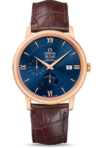 Omega Watches - De Ville Prestige Co-Axial Power Reserve - 39.5 mm - Red Gold - Style No: 424.53.40.21.03.002