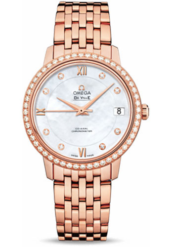 Omega Watches - De Ville Prestige Co-Axial 32.7 mm - Red Gold - Style No: 424.55.33.20.55.002