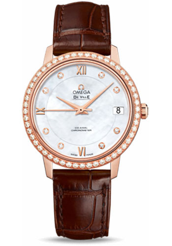 Omega Watches - De Ville Prestige Co-Axial 32.7 mm - Red Gold - Style No: 424.58.33.20.55.001