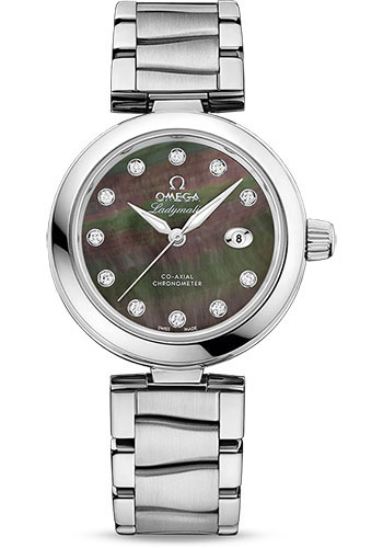 Omega Watches - De Ville Ladymatic 34 mm - Stainless Steel on Bracelet - Style No: 425.30.34.20.57.004