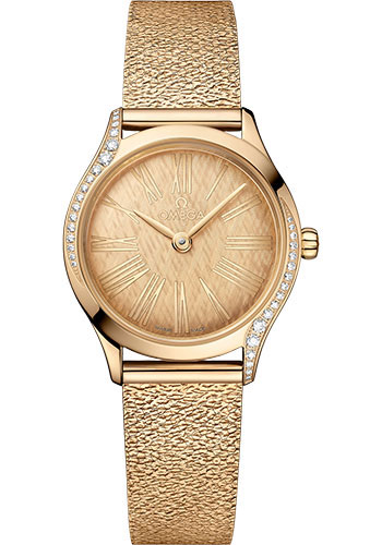 Omega Watches - De Ville Tresor Quartz - 26 mm - Moonshine Gold - Style No: 428.55.26.60.99.001