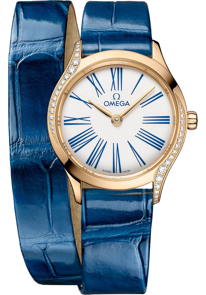 Omega Watches - De Ville Tresor Quartz - 26 mm - Moonshine Gold - Style No: 428.58.26.60.04.002