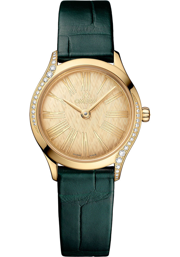 Omega Watches - De Ville Tresor Quartz - 26 mm - Moonshine Gold - Style No: 428.58.26.60.99.001