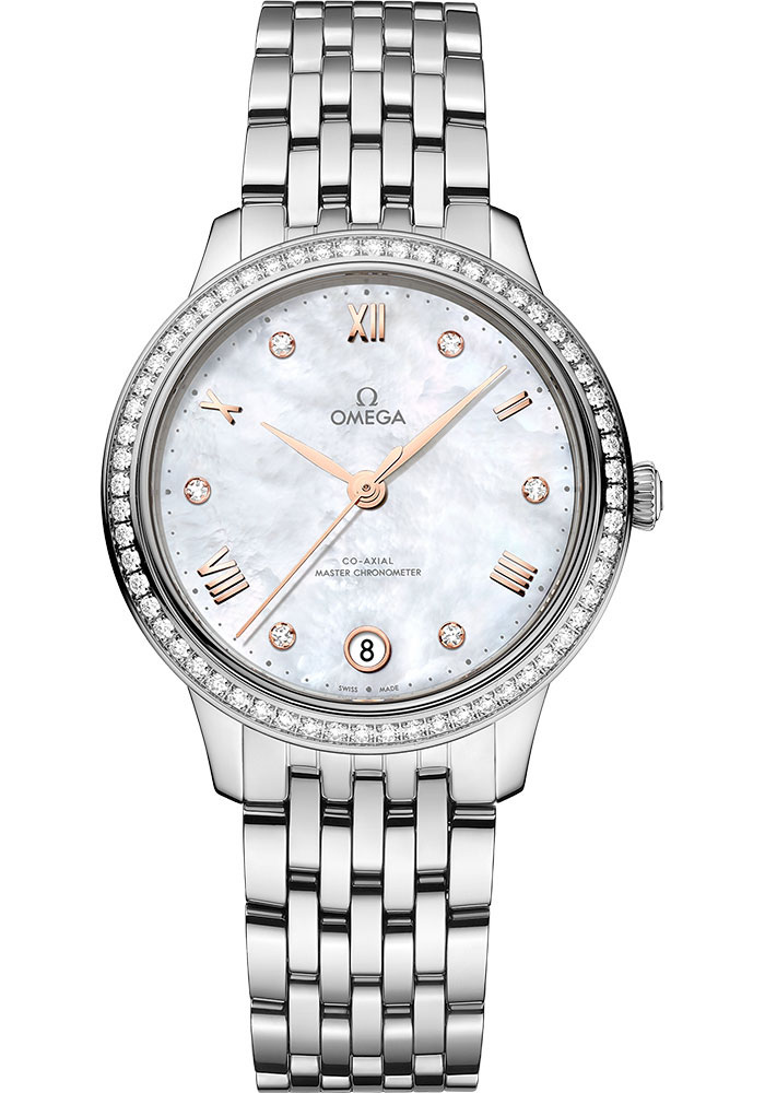 Omega Watches - De Ville Prestige Co-Axial 34 mm - Stainless Steel - Style No: 434.15.34.20.55.001