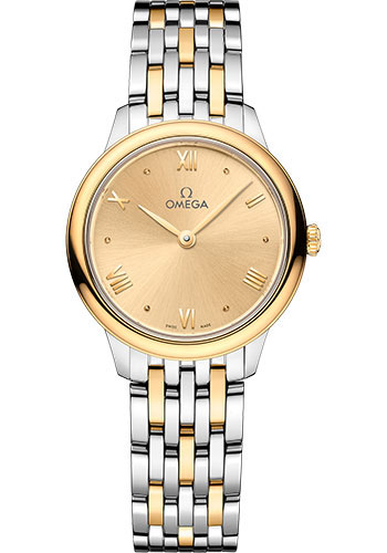 Omega Watches - De Ville Prestige Quartz 27.5 mm - Steel and Yellow Gold - Style No: 434.20.28.60.08.001