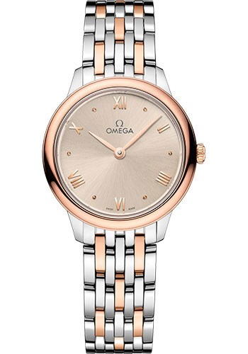 Omega Watches - De Ville Prestige Quartz 27.5 mm - Steel and Sedna Gold - Style No: 434.20.28.60.09.001