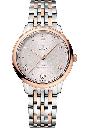 Omega Watches - De Ville Prestige Co-Axial 34 mm - Steel and Sedna Gold - Style No: 434.20.34.20.02.003