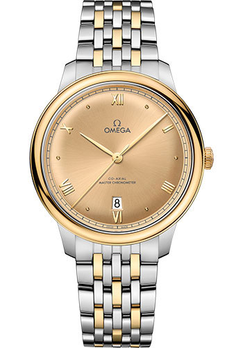 Omega Watches - De Ville Prestige Co-Axial 40 mm - Steel and Yellow Gold - Style No: 434.20.40.20.08.001