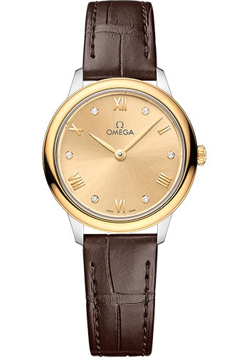 Omega Watches - De Ville Prestige Quartz 27.5 mm - Steel and Yellow Gold - Style No: 434.23.28.60.58.001