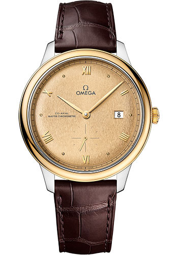 Omega Watches - De Ville Prestige Co-Axial Small Seconds - 41 mm - Steel and Yellow Gold - Style No: 434.23.41.20.08.001