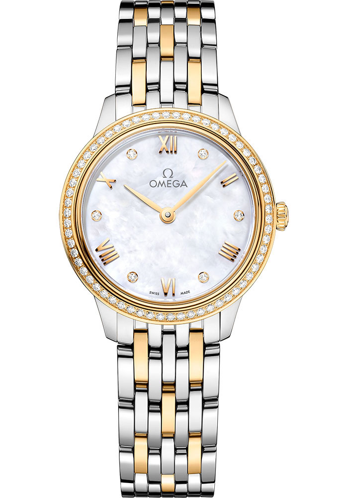 Omega Watches - De Ville Prestige Quartz 27.5 mm - Steel and Yellow Gold - Style No: 434.25.28.60.55.001