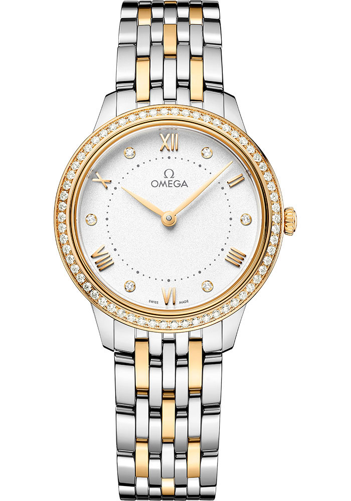 Omega Watches - De Ville Prestige Quartz 30 mm - Steel and Yellow Gold - Style No: 434.25.30.60.52.002