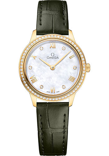 Omega Watches - De Ville Prestige Quartz 27.5 mm - Yellow Gold - Style No: 434.58.28.60.55.002