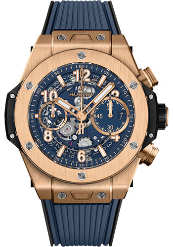 Hublot Watches - Big Bang 42mm Unico King Gold Blue - Style No: 441.OX.5181.RX