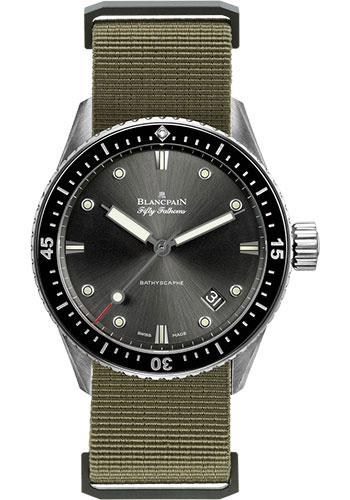 Blancpain Watches - Fifty Fathoms Bathyscaphe - Stainless Steel - Style No: 5000-1110-NAKA