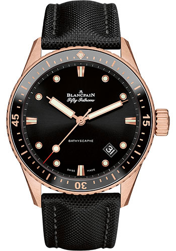 Blancpain Watches - Fifty Fathoms Bathyscaphe - Sedna Gold - Style No: 5000-36S30-B52 A