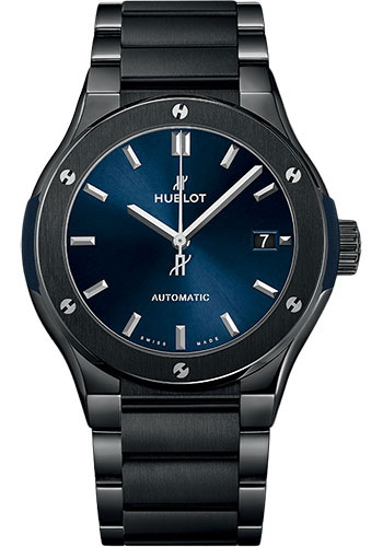 Hublot Classic Fusion 45mm Ceramic Blue Watches From SwissLuxury