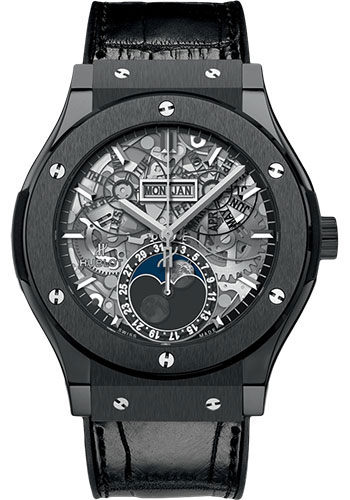 Hublot Watches - Classic Fusion 45mm Aerofusion Moonphase - Black Magic - Style No: 517.CX.0170.LR