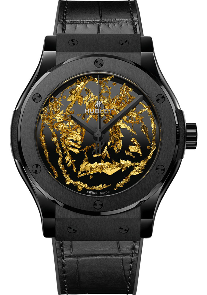 Hublot Watches - Classic Fusion 42mm Gold Crystal And Ceramic - Style No: 542.CX.0660.LR