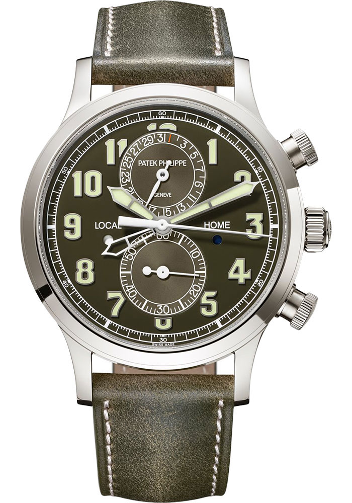 Patek Philippe Watches - Complications Calatrava Pilot Travel Time Chronograph - Style No: 5924G-010