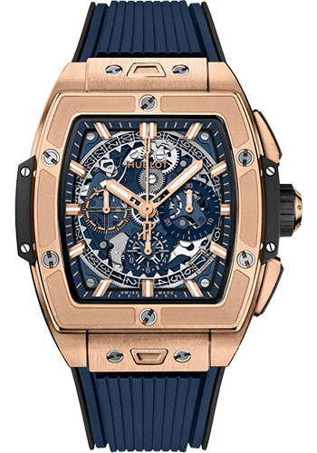 Hublot Watches - Spirit Of Big Bang King Gold Blue - 42mm - Style No: 642.OX.7180.RX