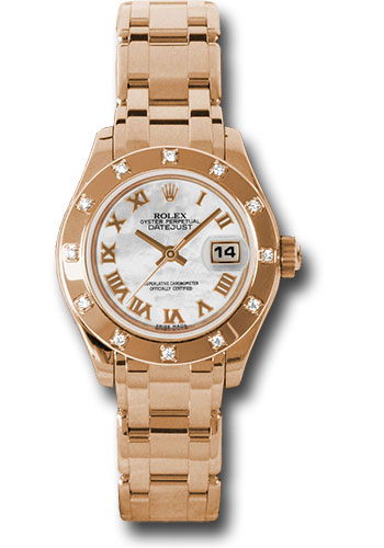 Rolex Watches - Datejust Pearlmaster Lady Everose Gold - 12 Diamond Bezel - Style No: 80315 mr