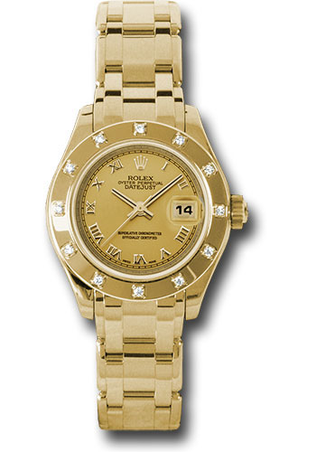 Rolex Datejust Pearlmaster Lady Yellow 