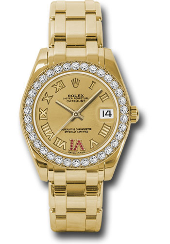 Rolex Datejust Pearlmaster 34 Yellow 