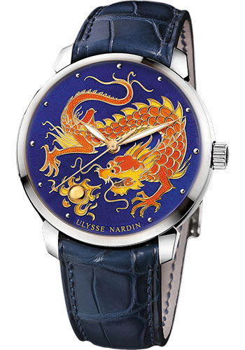 Ulysse Nardin Classico Enamel - White Gold Watches