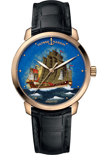 Ulysse Nardin Watches - Classico Automatic - Rose Gold - Leather Strap - Style No: 8152-111-2/ZHENGHE