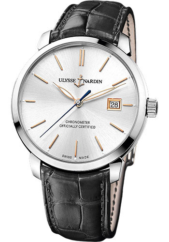 Ulysse Nardin Watches - Classico Automatic - Stainless Steel - Leather Strap - Style No: 8153-111-2/90