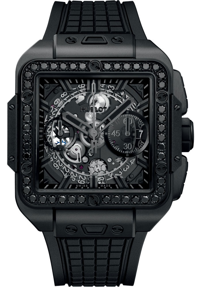 Hublot Watches - Square Bang Unico All Black - Style No: 821.CX.0140.RX.1200