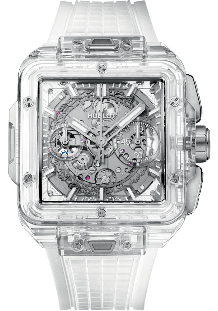 Hublot Watches - Square Bang Unico Sapphire - Style No: 821.JX.0120.RT