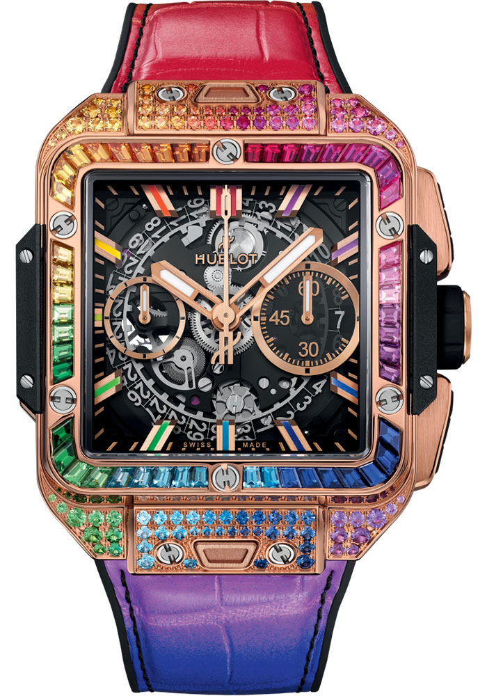 Hublot Watches - Square Bang Unico King Gold - Style No: 821.OX.0118.LR.0999