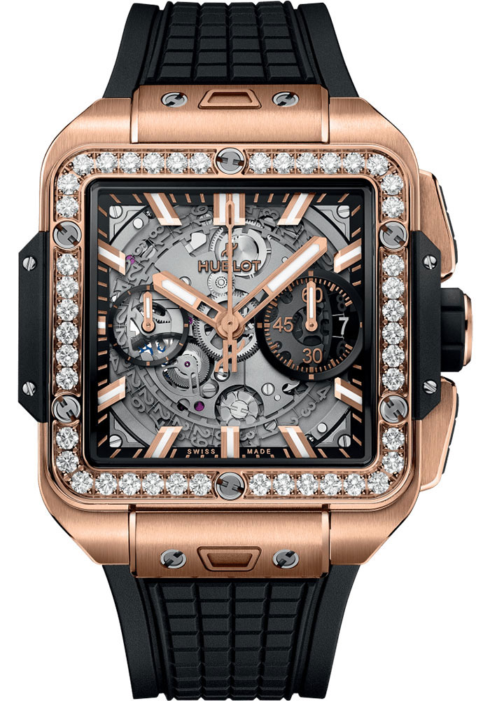 Hublot Watches - Square Bang Unico King Gold - Style No: 821.OX.0180.RX.1204