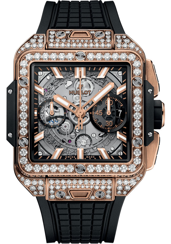 Hublot Watches - Square Bang Unico King Gold - Style No: 821.OX.0180.RX.1604