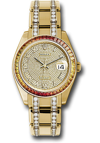 Rolex Watches - Datejust Pearlmaster 39 Yellow Gold - Diamond Bracelet - Style No: 86348SAJOR dpdb